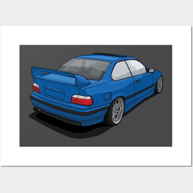 E36 Stance Wall Art by ArtyMotive